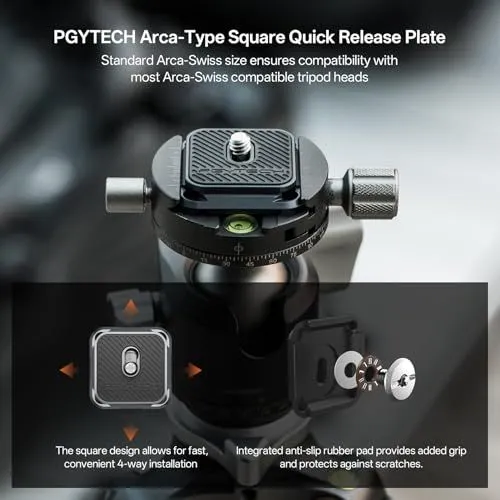 PGYTECH Arca-Type Square Quick Release Plate