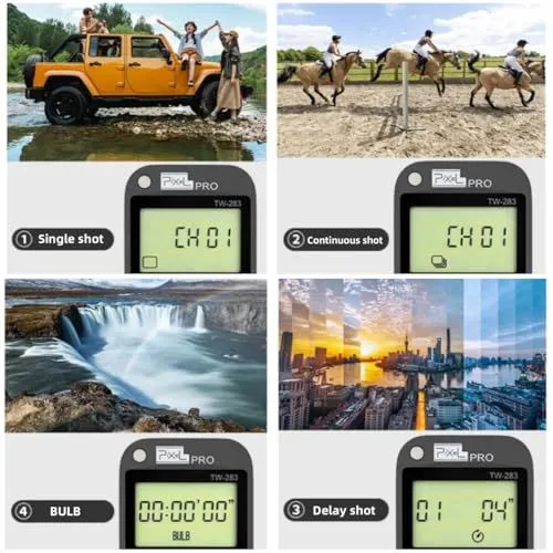 Pixel Pro TW-283 Remote Control Shutter Modes