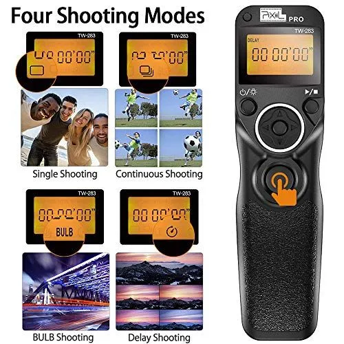 Pixel TW-283 Wireless Remote Shutter Control Features