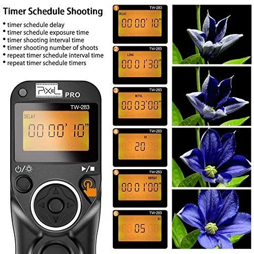 Pixel TW-283 Wireless Timer Remote Control Product Overview