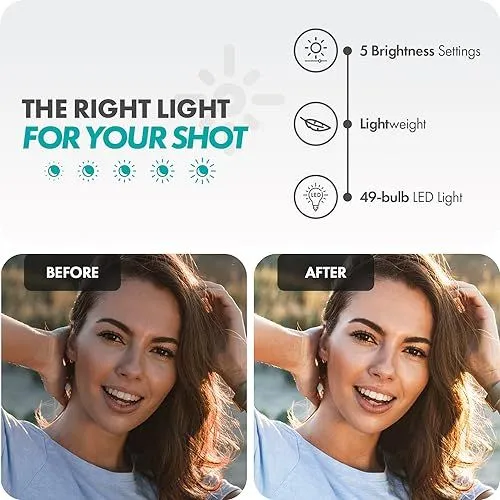 Portable 49-LED Photography Light