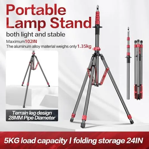 Portable Lamp Stand Features and Specifications