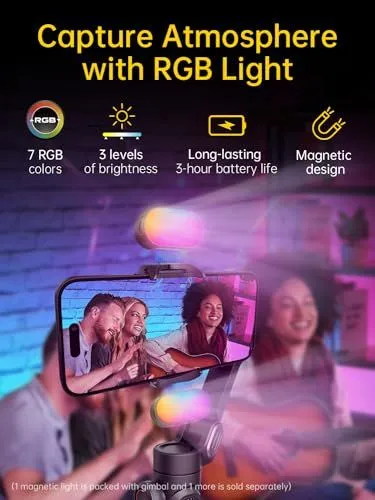Portable RGB Magnetic Gimbal Light