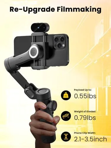 Portable Smartphone Gimbal Stabilizer Features