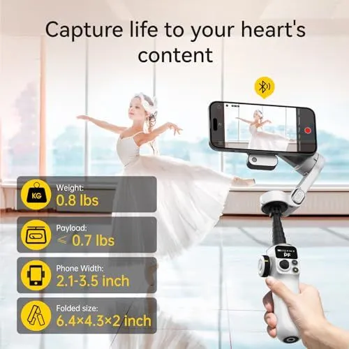 Portable Smartphone Gimbal Stabilizer Specifications