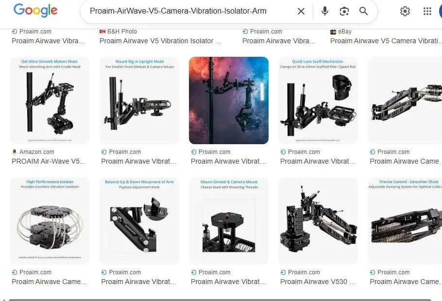 Proaim Airwave V5 Camera Vibration Isolator Arm Google Search Results