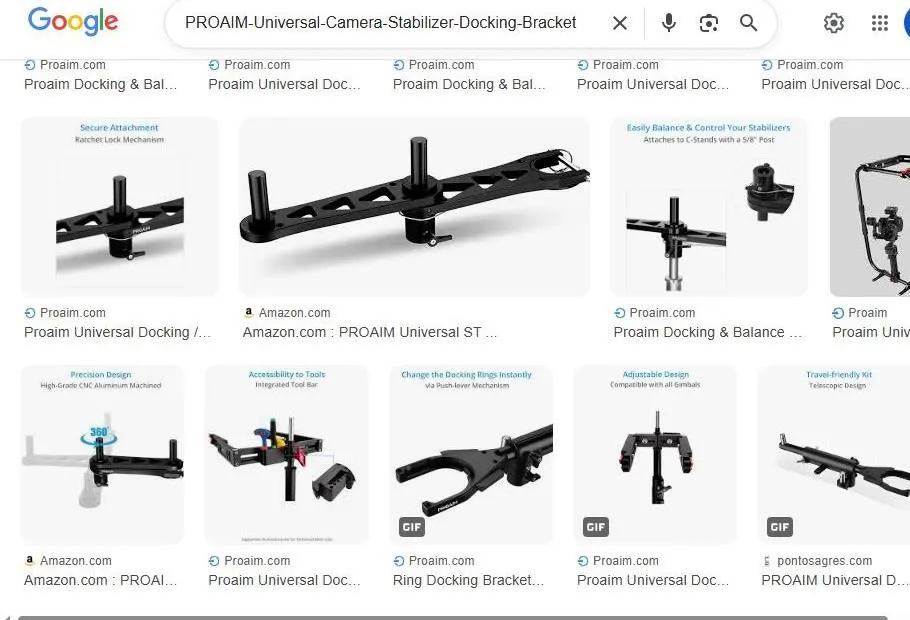 Proaim Universal Camera Stabilizer Docking Bracket Image Search Results