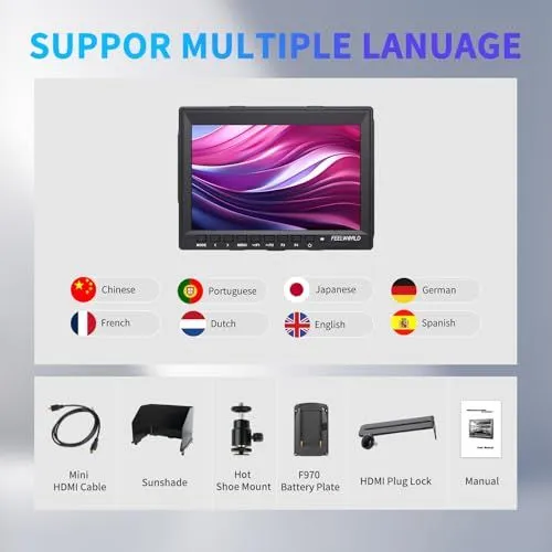 Product Features and Accessories for Feelworld Field Monitor