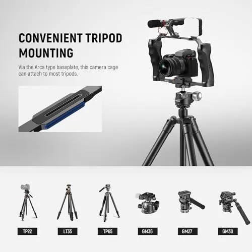 Product Guide for Arca-Swiss Compatible Camera Cage and Tripod Systems