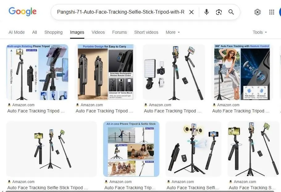 Product Search Results for Auto Face Tracking Selfie Stick Tripod