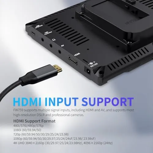 Product Specifications for FW759 Field Monitor