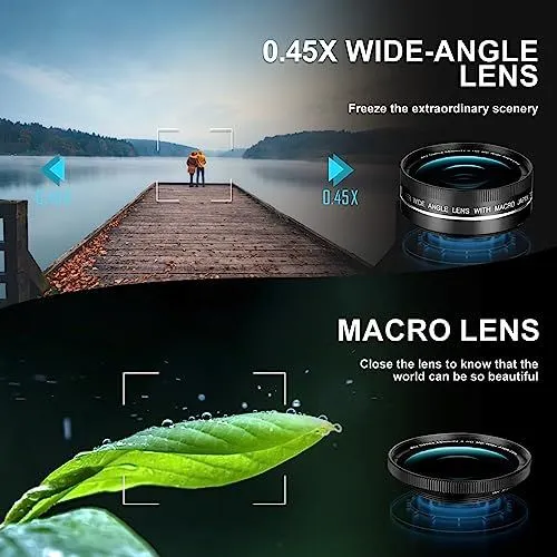 Professional 2-in-1 Phone Camera Lens Kit