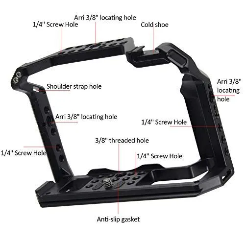 Professional Camera Cage Components and Mounting Points