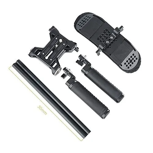 Professional Camera Shoulder Rig Components