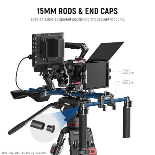 Professional Camera Shoulder Rig with 15mm Rods