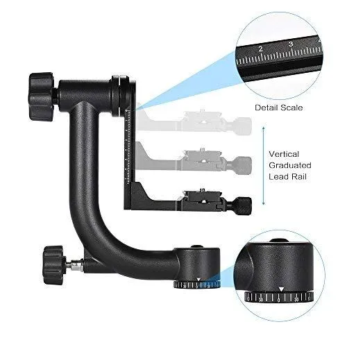 Professional Gimbal Tripod Head for Telephoto Lenses