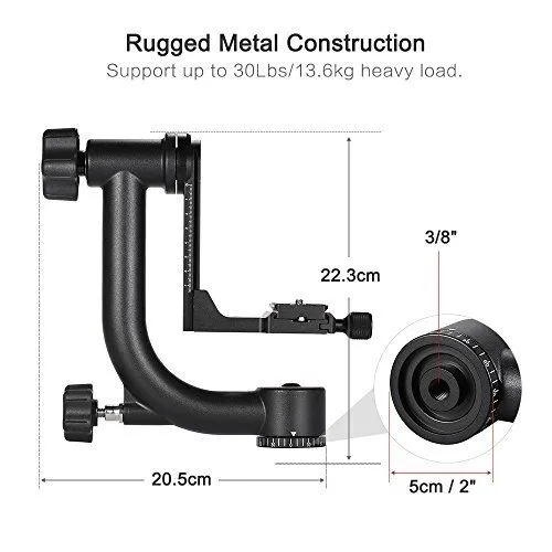 Professional Gimbal Tripod Head Specifications