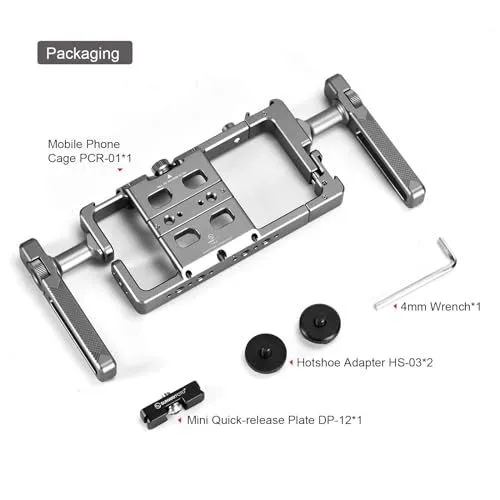 Professional Mobile Phone Video Rig Packaging Contents