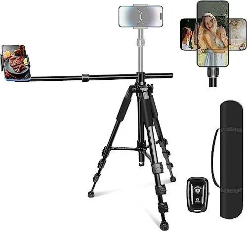 Elitehood Heavy Duty Overhead iPhone Tripod With Boom