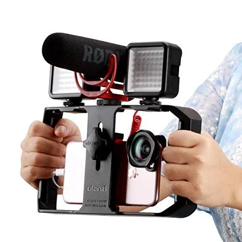 Professional smartphone video rig setup