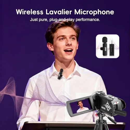 Professional Wireless Lavalier Microphone Presentation