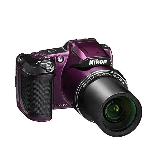 Purple Nikon Coolpix Bridge Camera