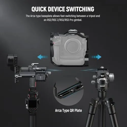 Quick Device Switching with Arca-Type QR Plate