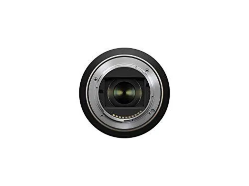 Rear view of a camera lens