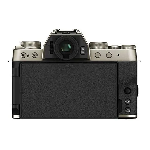 Rear View of a Fujifilm Mirrorless Camera
