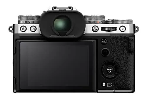 Rear View of Fujifilm X-T5 Mirrorless Camera