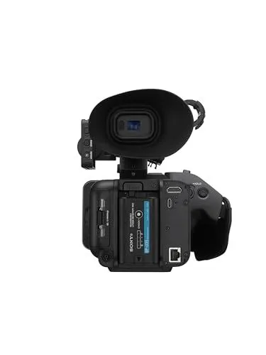 Rear View of Professional Sony Camcorder