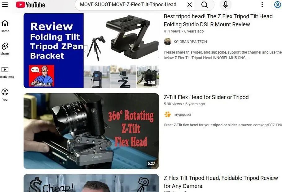 Review of Z-Flex Tilt Tripod Heads