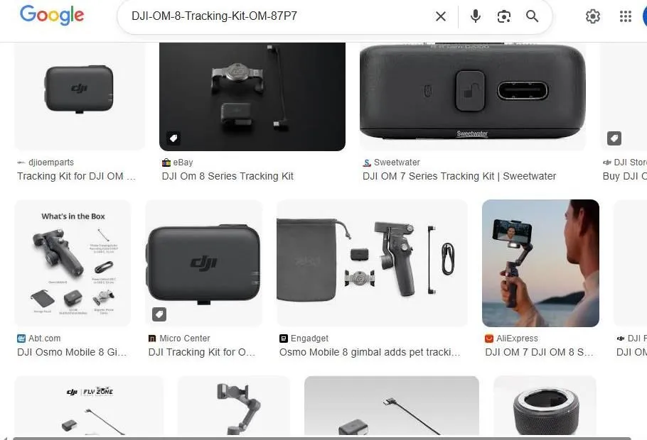 Search Results for DJI Osmo Mobile Tracking Kits