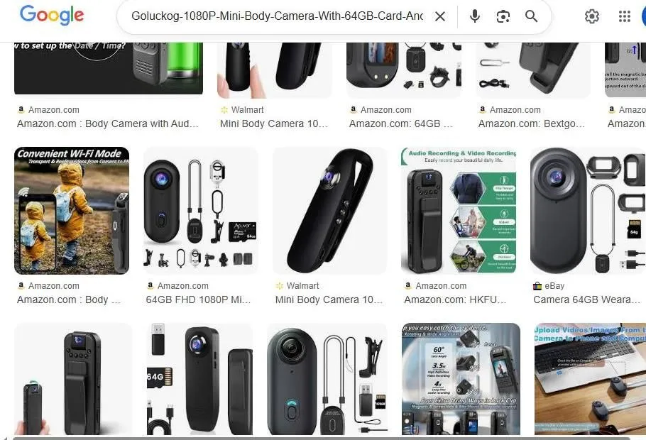 Search Results for Mini Body Cameras
