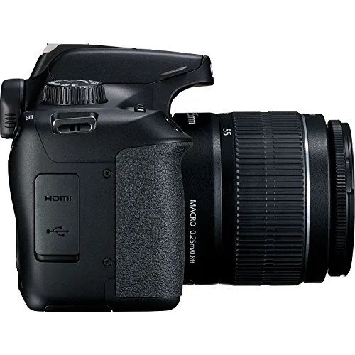 Side Profile of a Black DSLR Camera