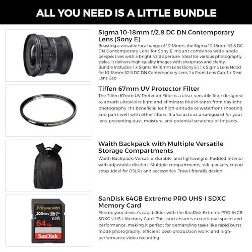 Sigma 10-18mm Lens Bundle Overview