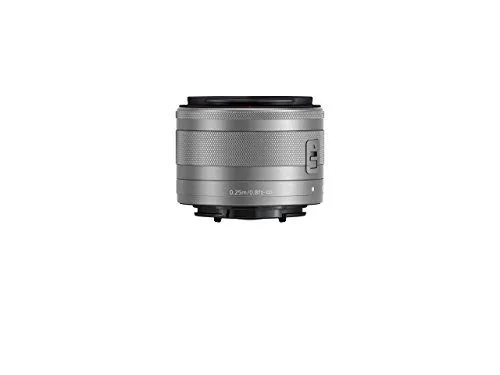 Silver Mirrorless Camera Prime Lens