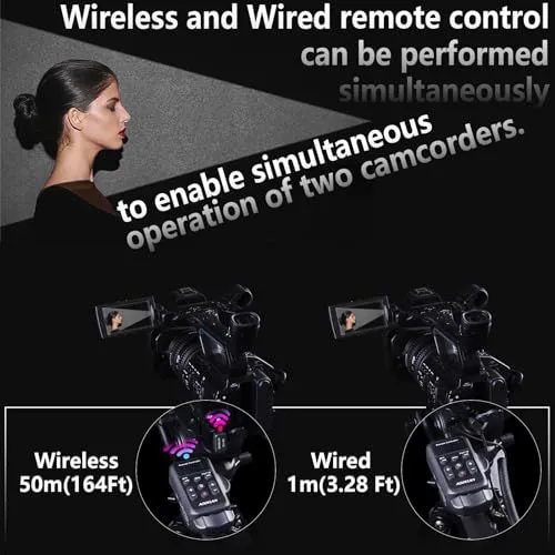 Simultaneous Wireless and Wired Camcorder Remote Control