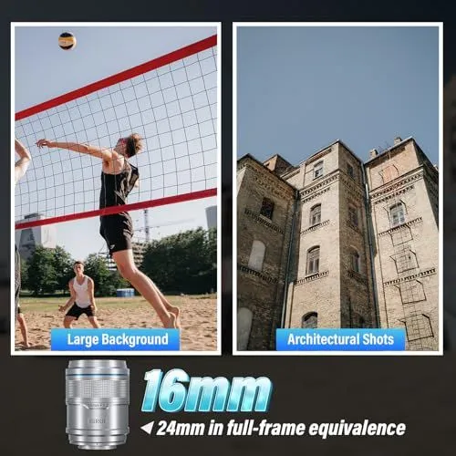 Sirui 16mm Ultra Wide Angle Lens Promotional Graphic