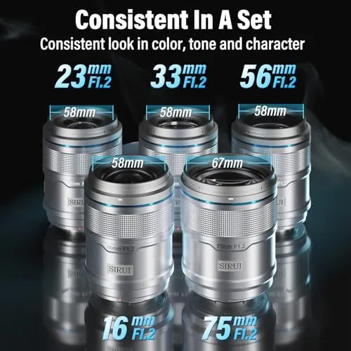 Sirui Sniper Series F1.2 Lens Set