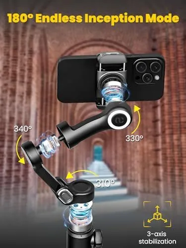 Smart 3-Axis Smartphone Gimbal Stabilizer