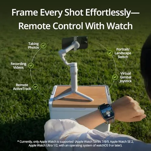 Smart Watch Gimbal Remote Control Features