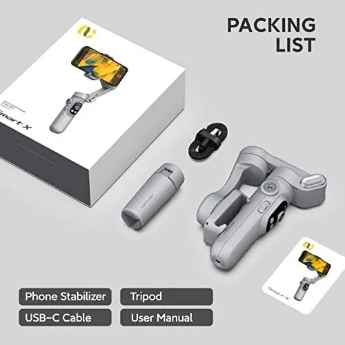 Smart X Smartphone Stabilizer Packing List