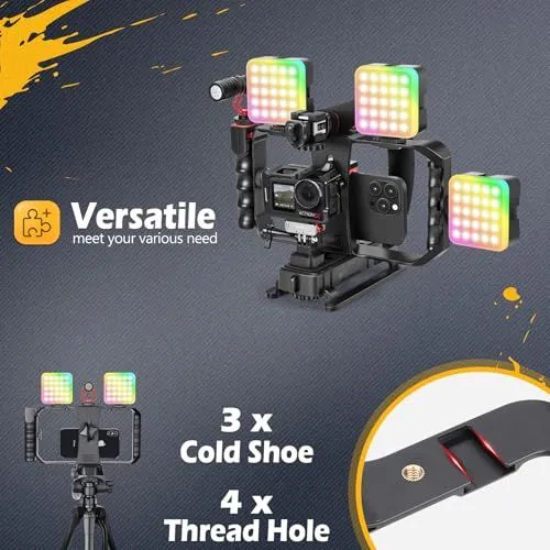 Smartphone and Action Camera Rig for Video Production