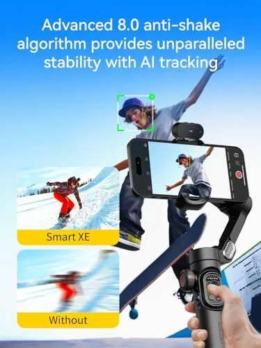 Smartphone Gimbal Stabilizer with AI Tracking