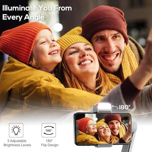 Smartphone Gimbal with Integrated Fill Light