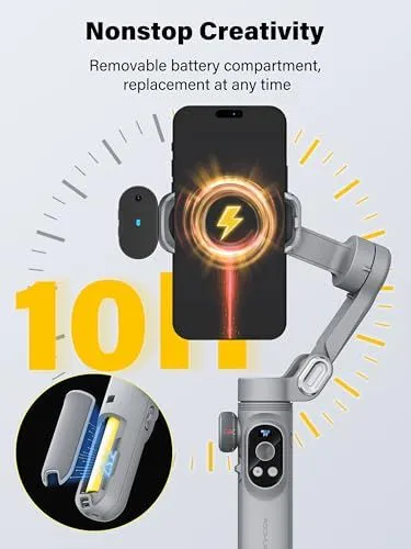 Smartphone Gimbal with Removable Battery