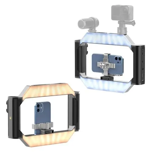 ULANZI Smartphone Video Rig with Ring Light and Battery