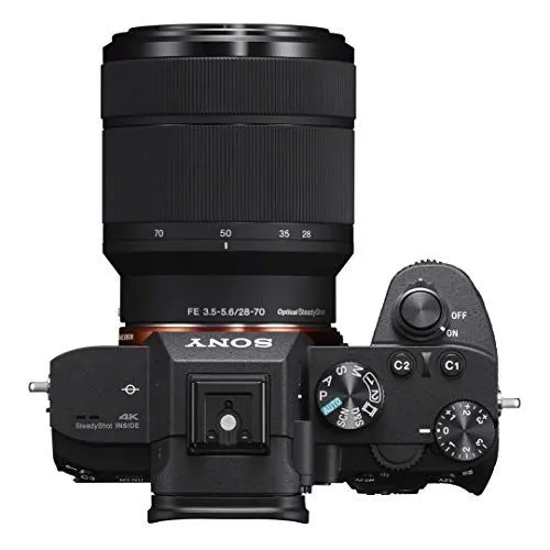 Sony Alpha Full-Frame Mirrorless Camera Top View