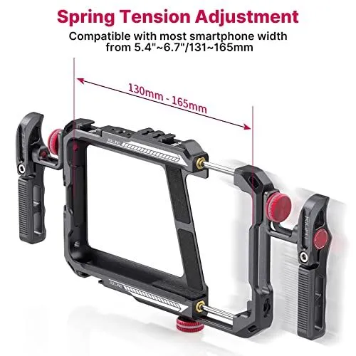 Spring Tension Adjustment Smartphone Video Rig